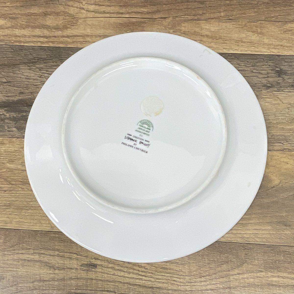 Pillivuyt Porcelain Plate 11" Stephanie Dauchy Philippe Chevrier