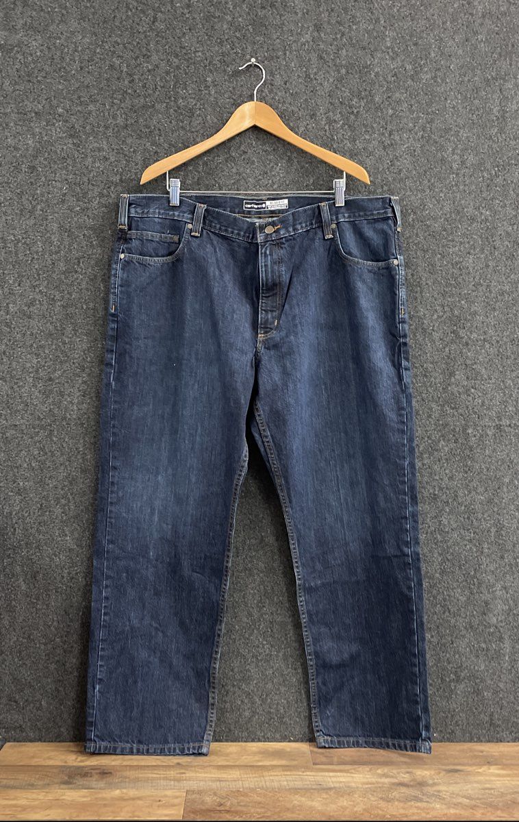 Carhartt Men's Relaxed Fit 5-Pocket Jeans Dark Wash Sz 42x30 NWT
