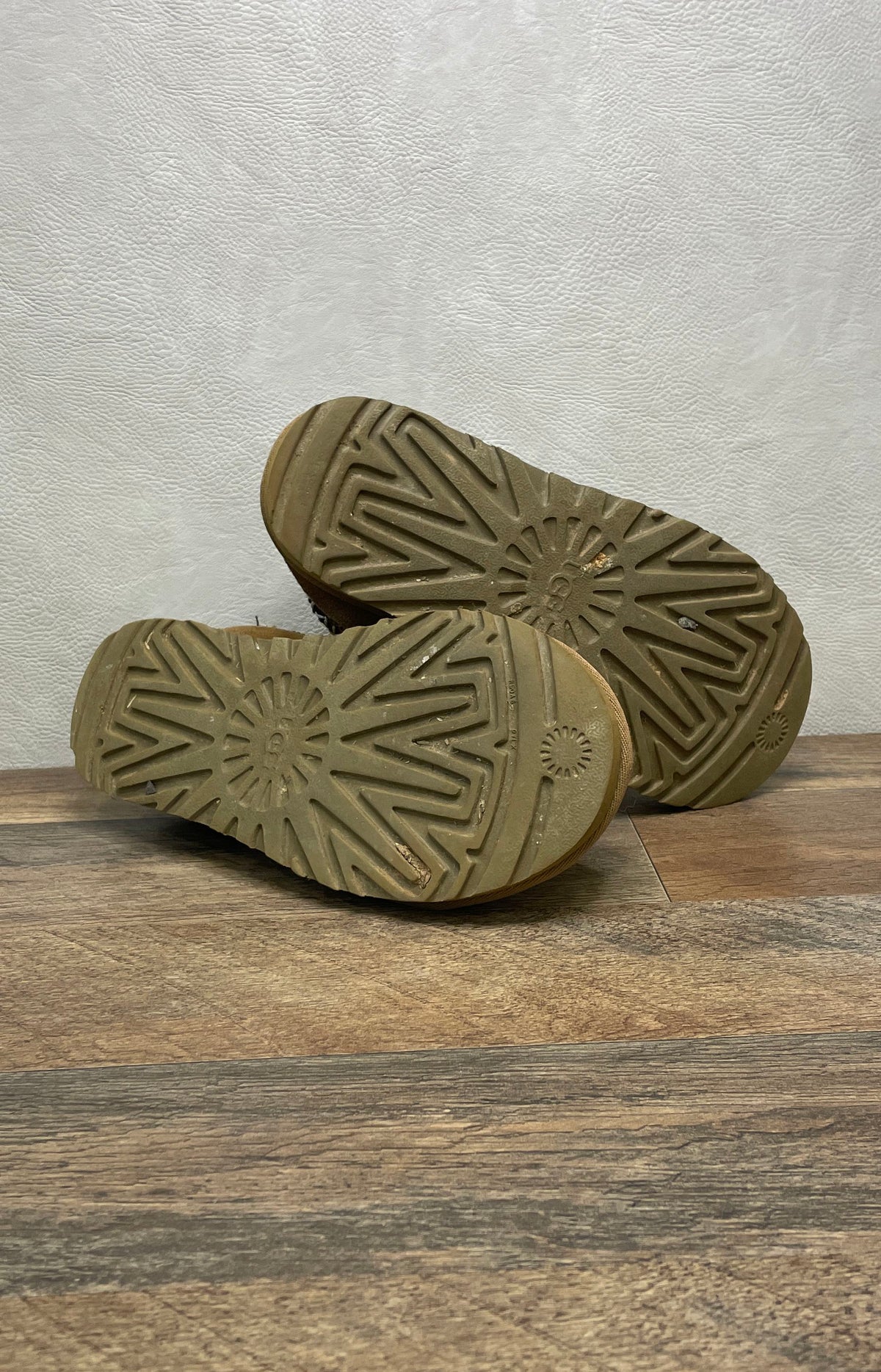 UGG Tasman Slipper Chestnut Suede Braid Clogs Women's Size 6