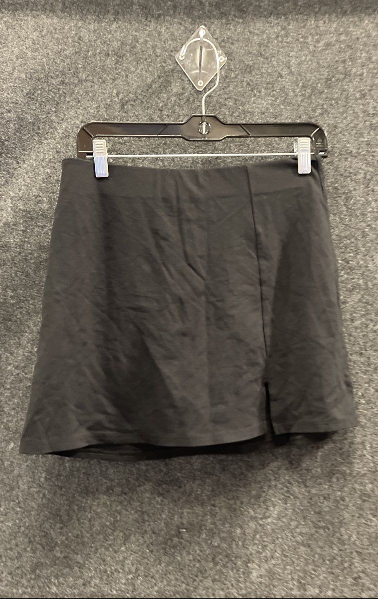American Eagle Women's Black Side Slit High Waisted Mini Skirt Sz M NWT
