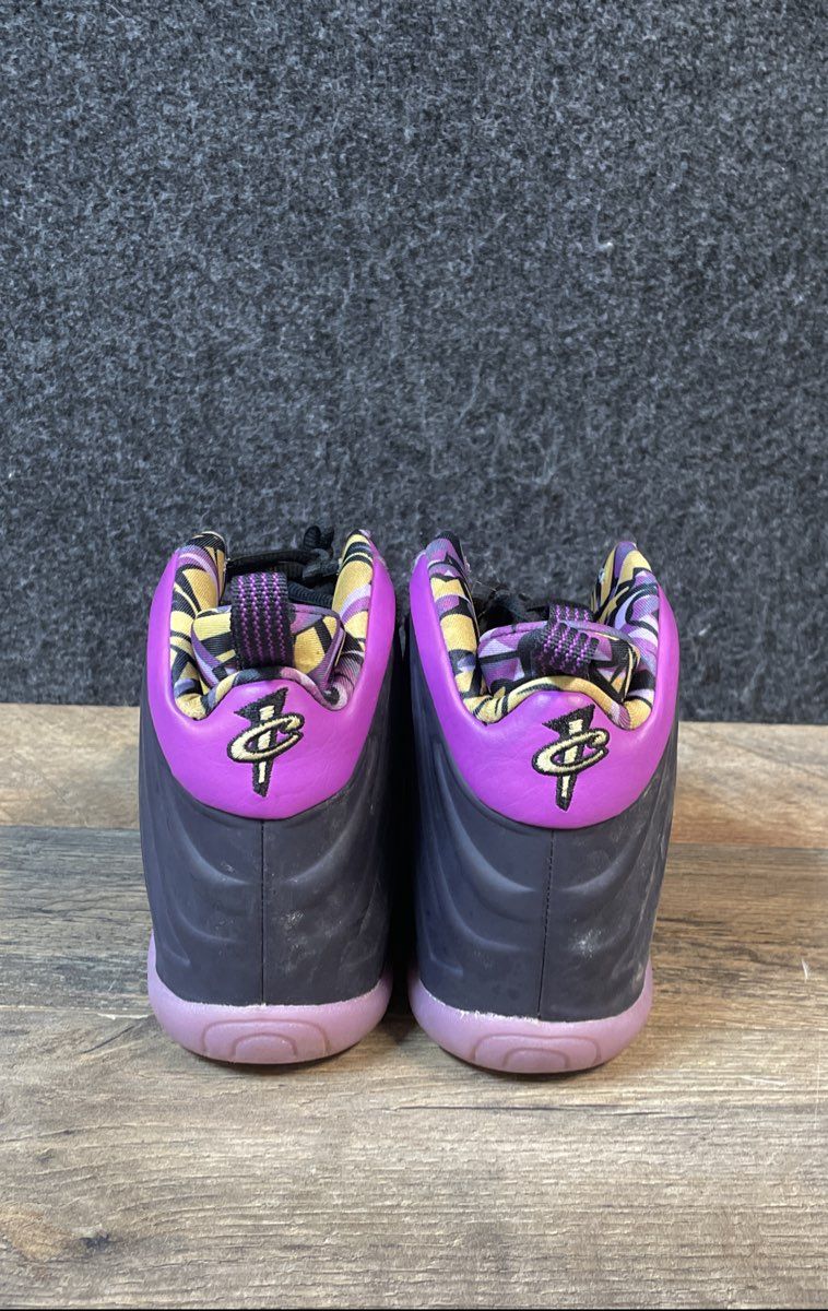 Nike Little Posite One Cave Purple Vivid Sulfur Kids Sneakers Size 2.5Y