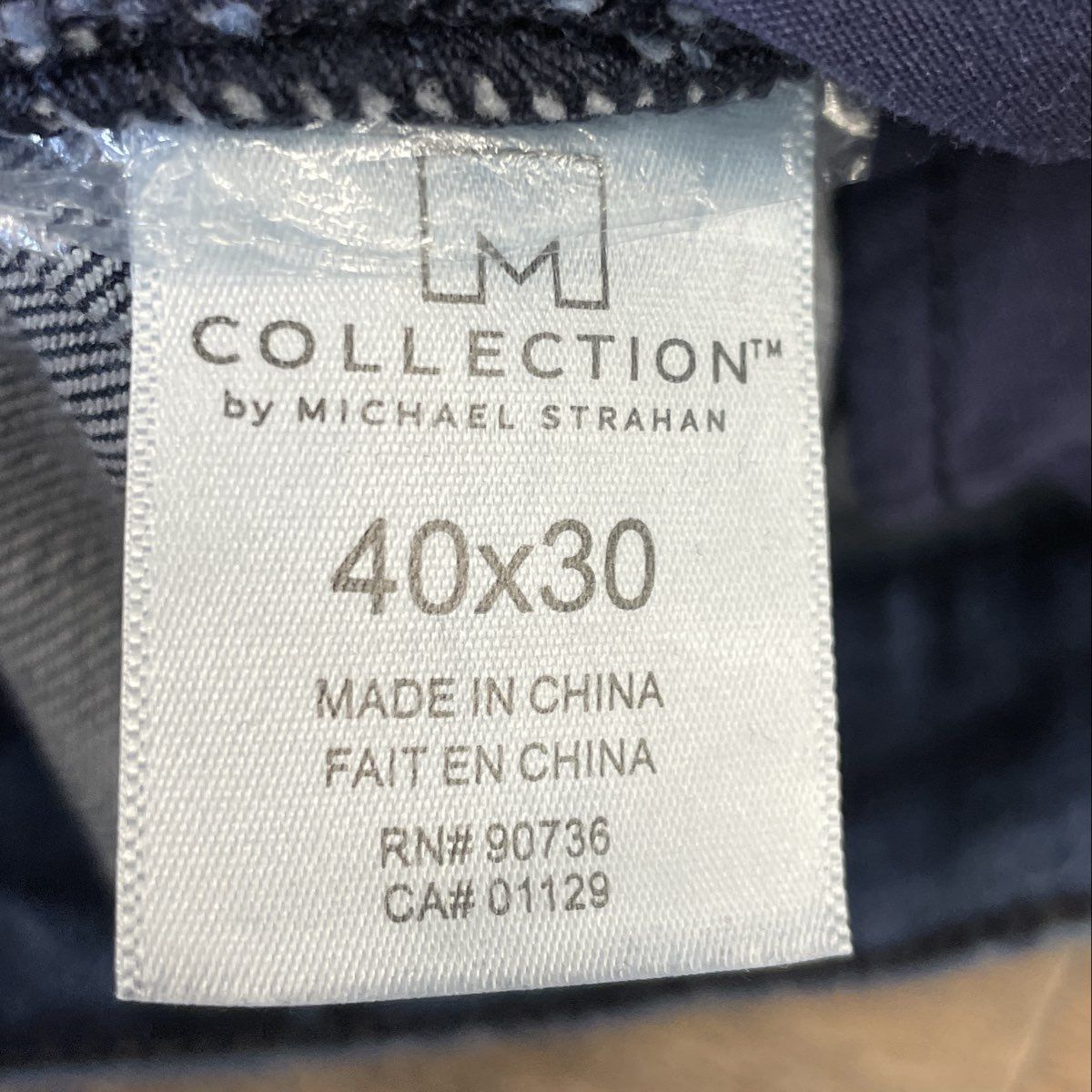 Michael Strahan Men's Blue Straight Leg Stretch Jeans NWT Sz 40x30