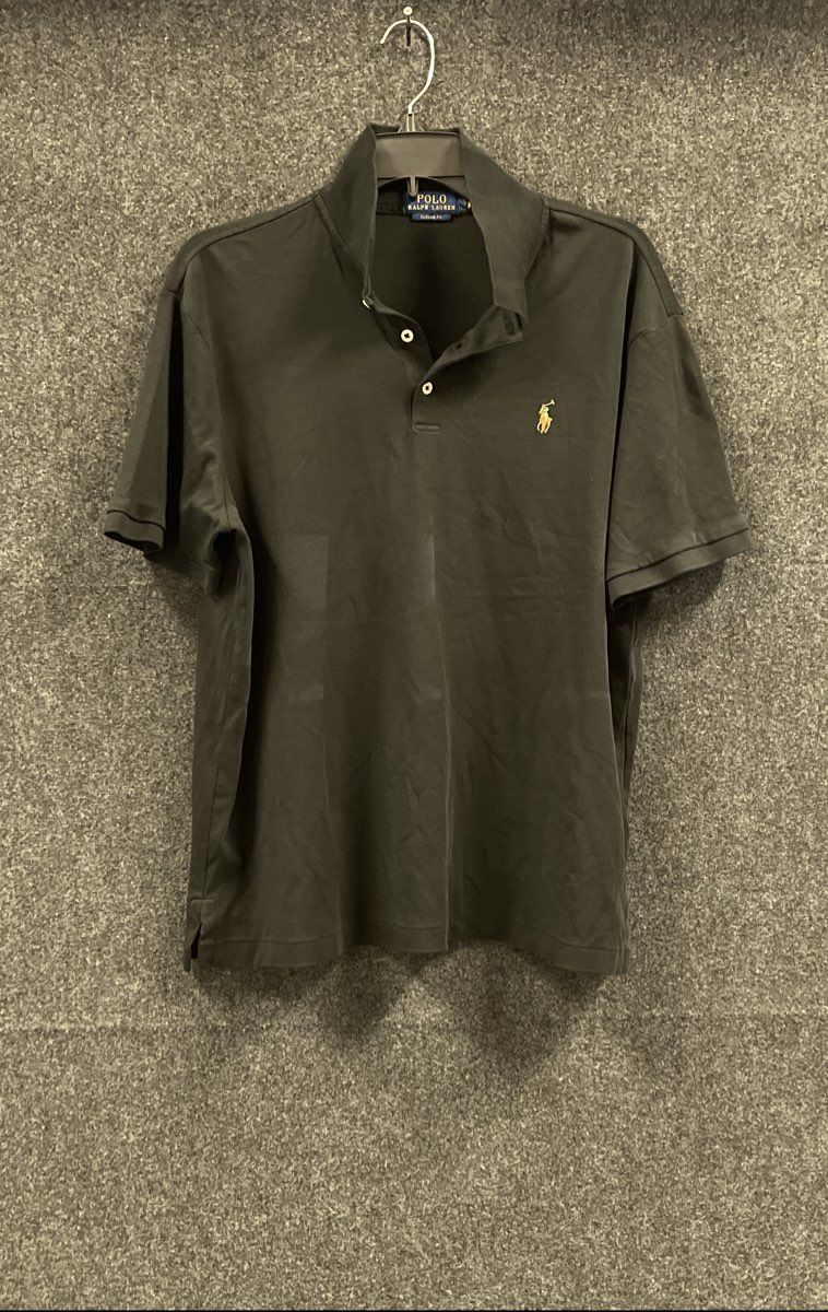 Polo Ralph Lauren Men's Black Classic Fit Short Sleeve Polo Shirt Sz L