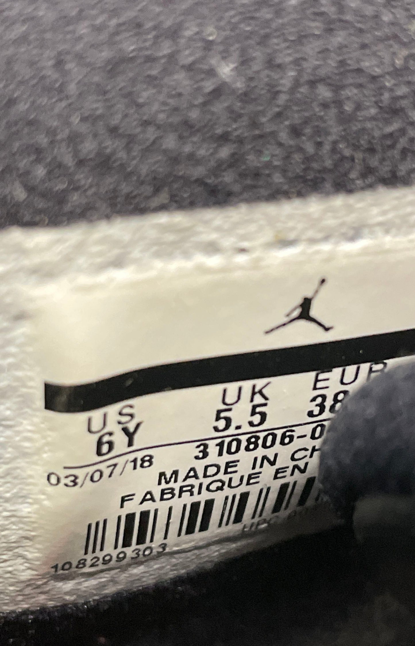 Nike Air Jordan 10 Retro GS Cement Light Smoke Grey Black Red Size 6Y