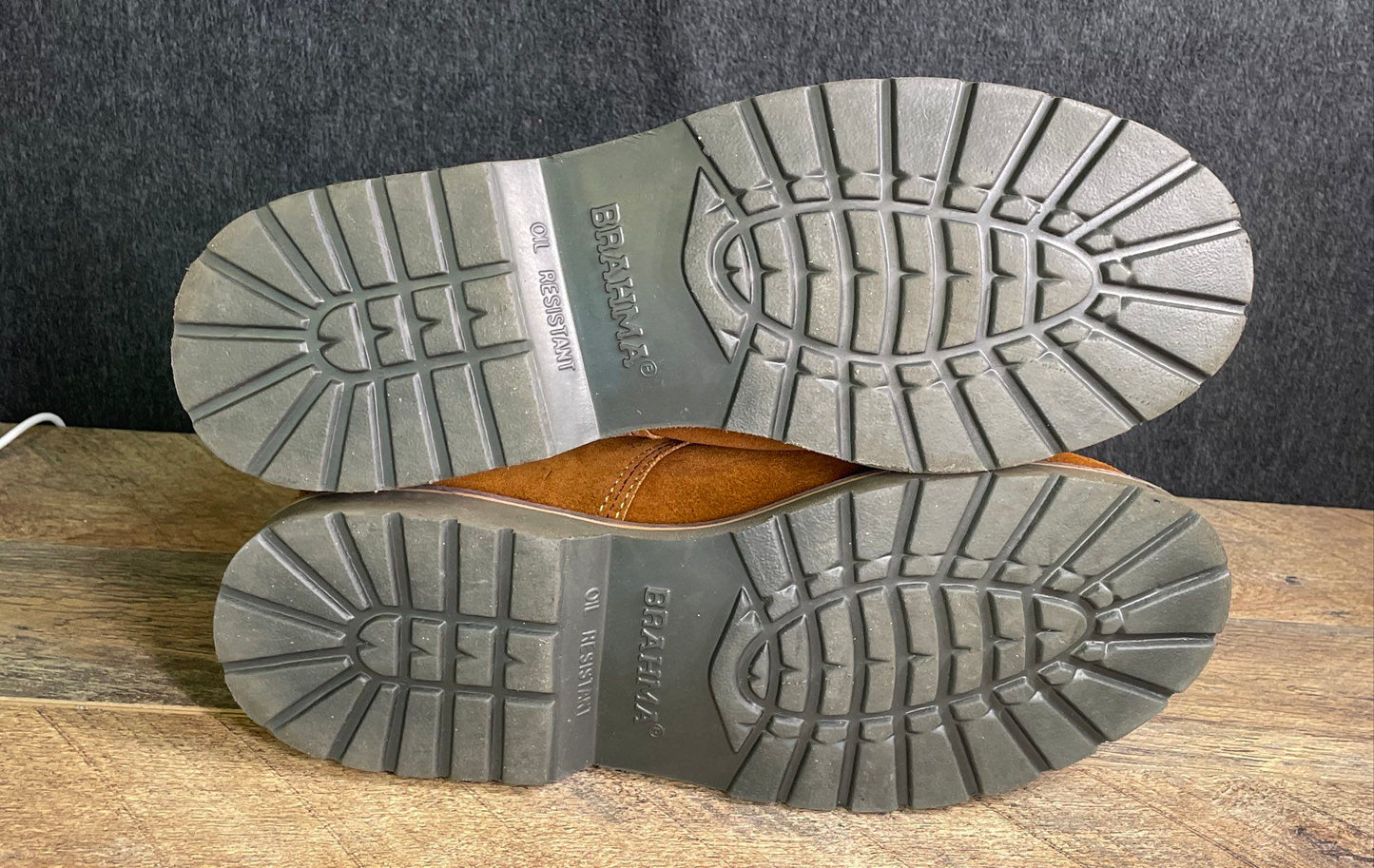 Brahma Waterproof Bravo Brown Leather Work Boots Men's Size 13 EE