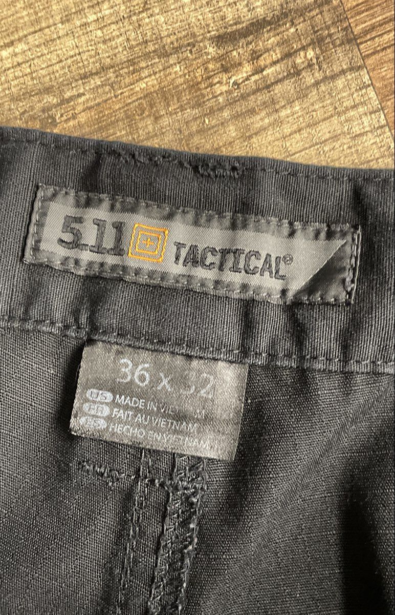 5.11 Tactical Men's Black Ripstop Cargo Tactical Pants Sz 36x32