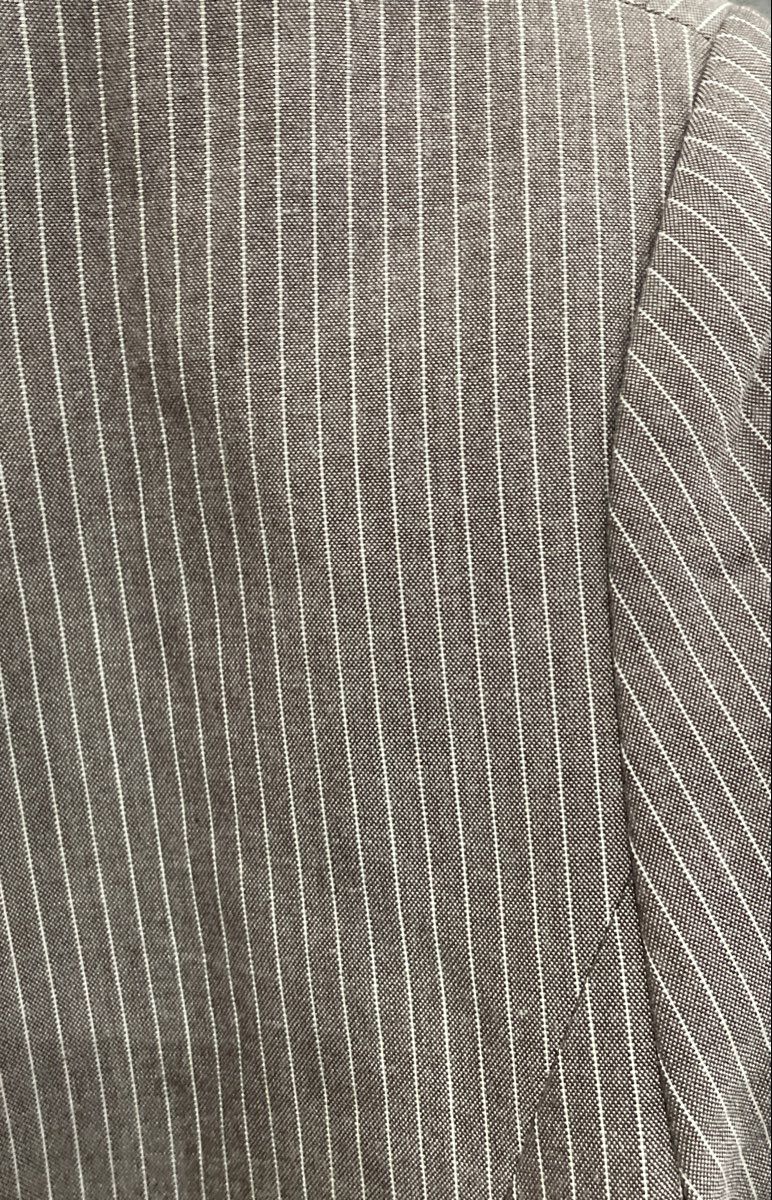 Tahari Arthur S. Levine Women's Grey Pinstripe Funnel Neck Blazer Sz 16P