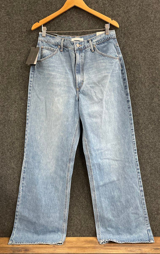 Nobody Denim Women's Grace Jean Light Blue Ultra High Rise Wide Leg NWT Sz 30