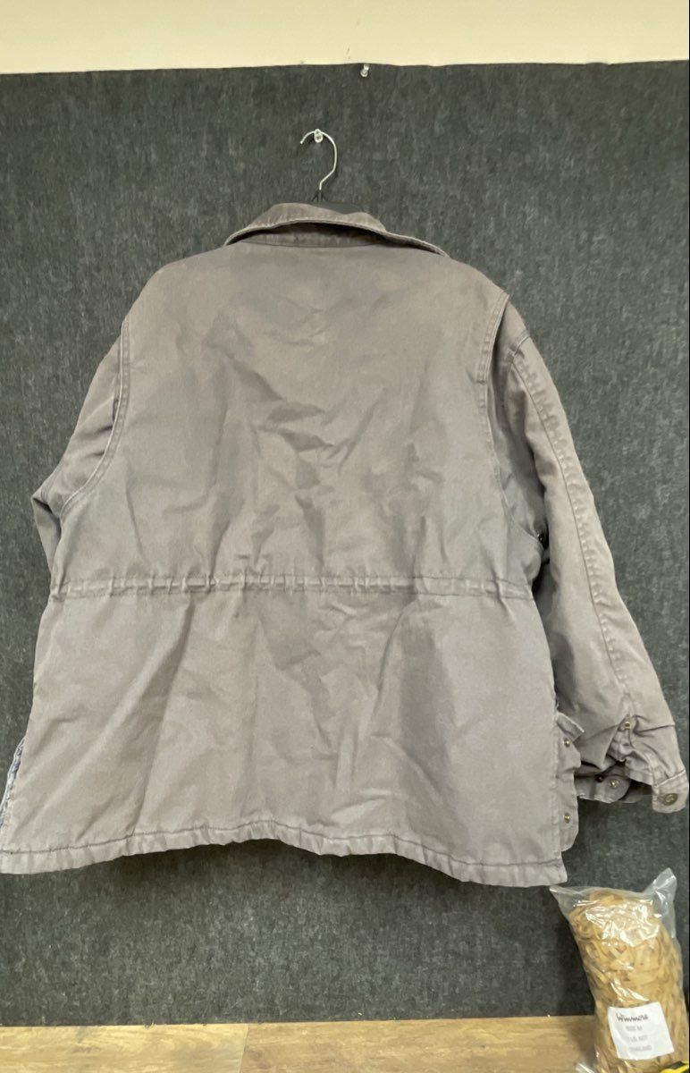 Wells Lamont Men's Gray Duck Canvas Quilted Lined Work Barn Jacket Size L