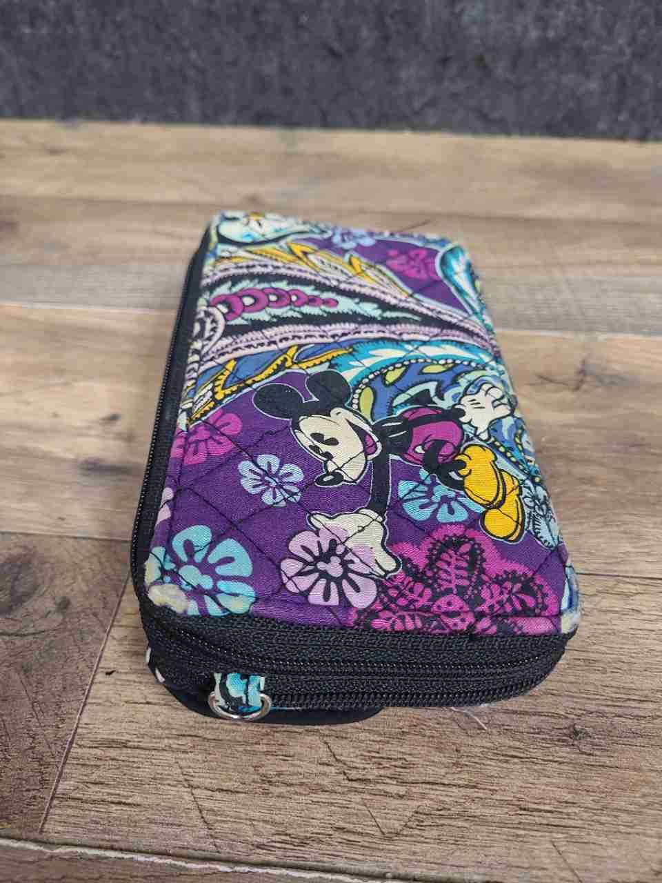 Vera Bradley Mickey's Paisley Celebration Quilted All-In-One Crossbody Wallet