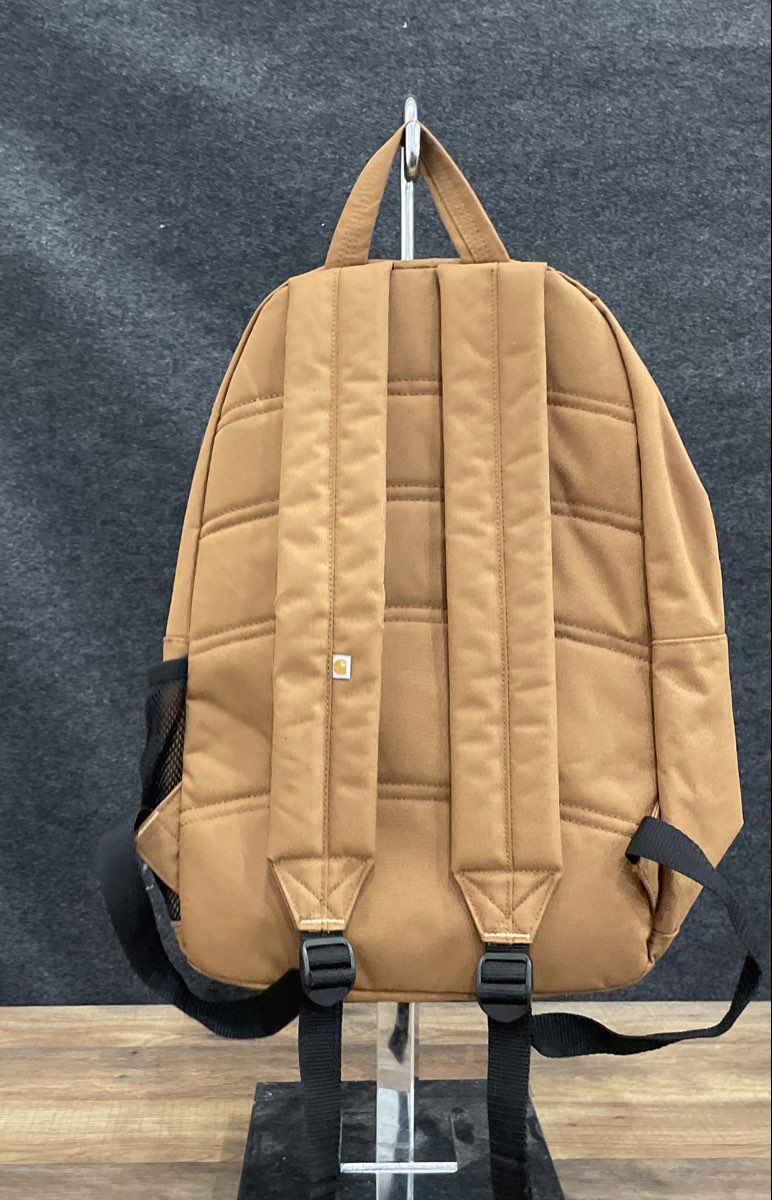 Carhartt Brown Heavy Duty Canvas Backpack Reckart Logistics Corporate Logo