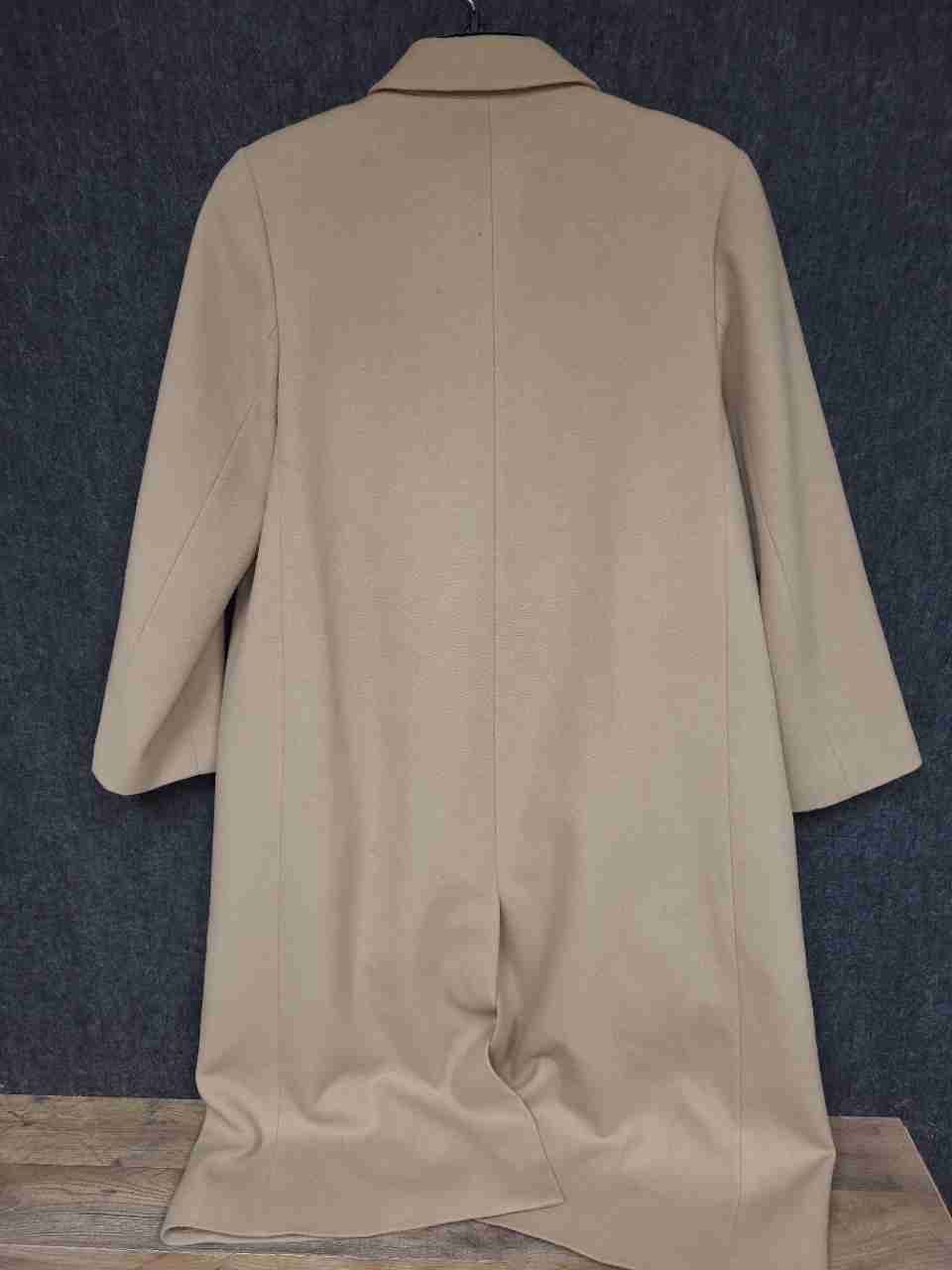 Vintage 90s Harve Benard Women's Tan Wool Cashmere Blend Overcoat Sz 10P