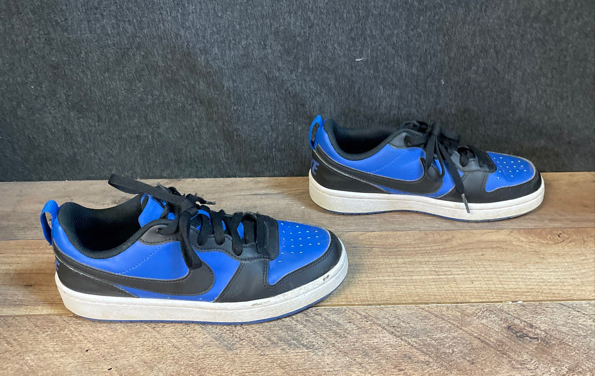 Nike Court Borough Low Recraft Game Royal Black Youth Sneakers Size 4.5Y