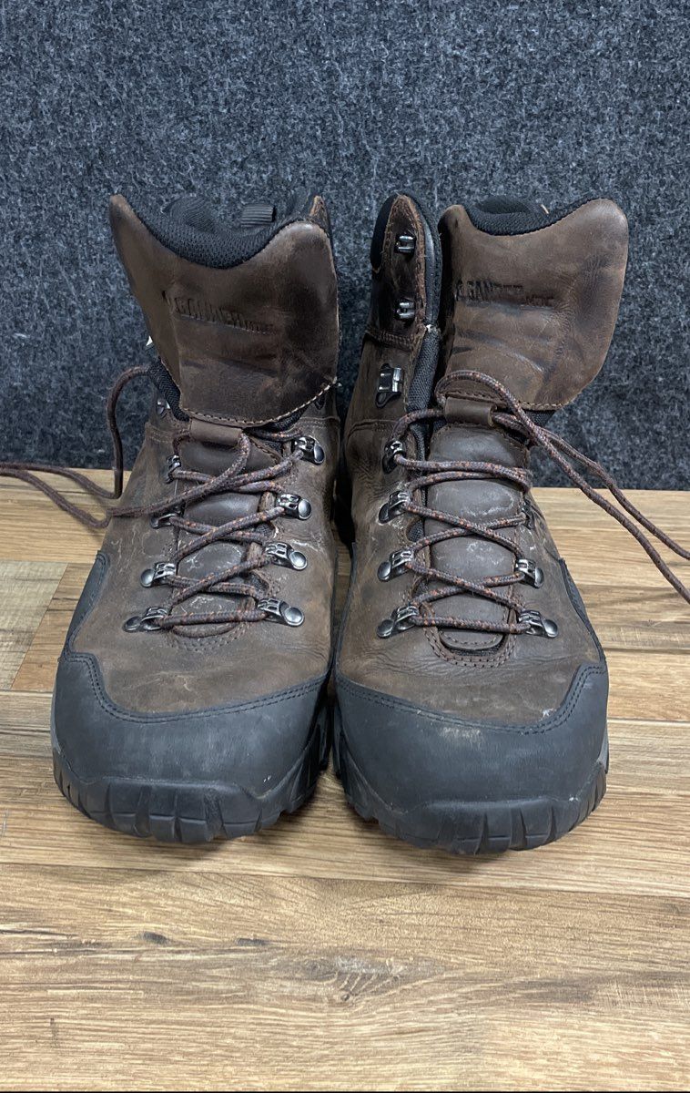 Gander Mountain TechH2O Waterproof Brown Leather Hiking Work Boots Men's Size 11