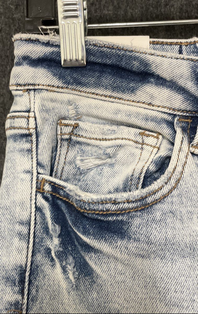 Lovervet by VERVET Women's Light Acid Wash Mid Rise Straight Leg Jeans NWT Sz 29
