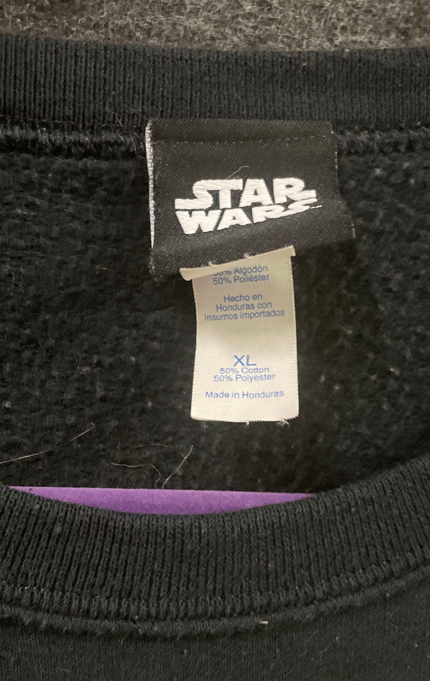 Star Wars Kylo Ren Graphic Crewneck Sweatshirt Licensed Lucasfilm Sz XL