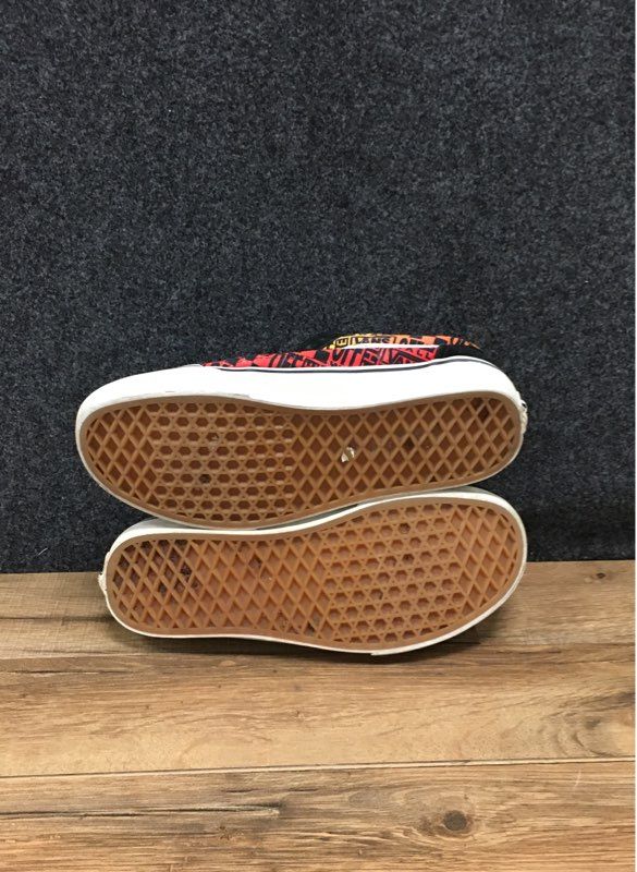 Vans Old Skool Logo Flame Black Skate Sneakers Men's 7 / Women's 8.5