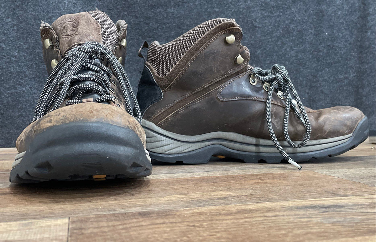 Timberland Outdoor Performance Brown Leather Hiking Boots Size 11.5