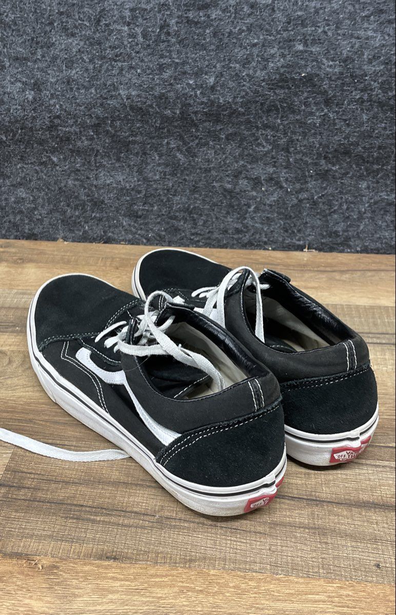 Vans Old Skool Black White Low Top Sneakers Men's Size 9 Women's 10.5