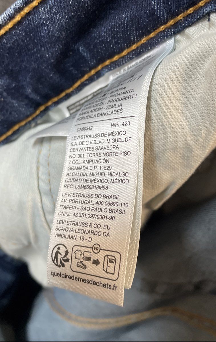 Levi's Men's 511 Slim Fit Jeans Blue Faded Wash Denim W36 L32