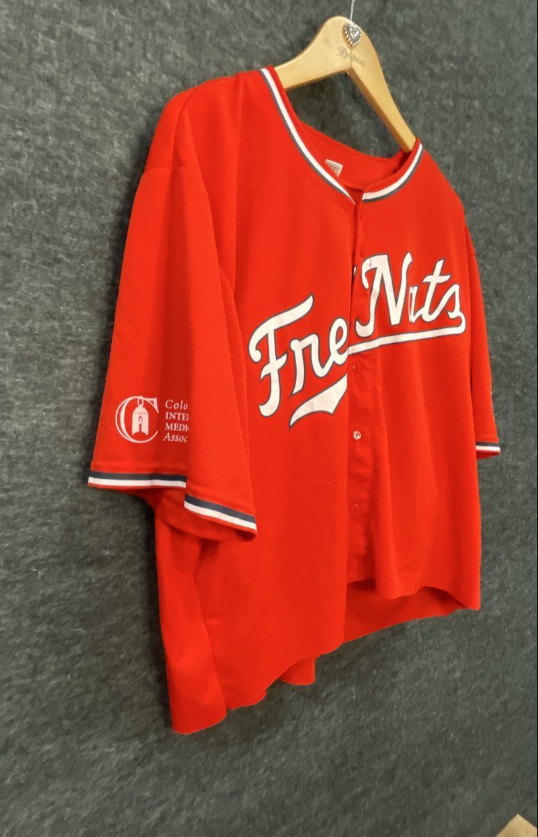Success Brands Fredericksburg Nationals FredNats Jersey Red ZMONEY 24 Men's XL