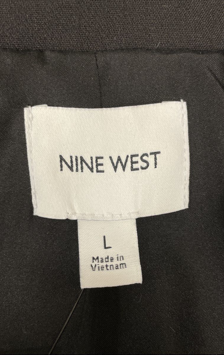 Nine West Women's Mineral Black Longline One Button Blazer Jacket NWT Size L