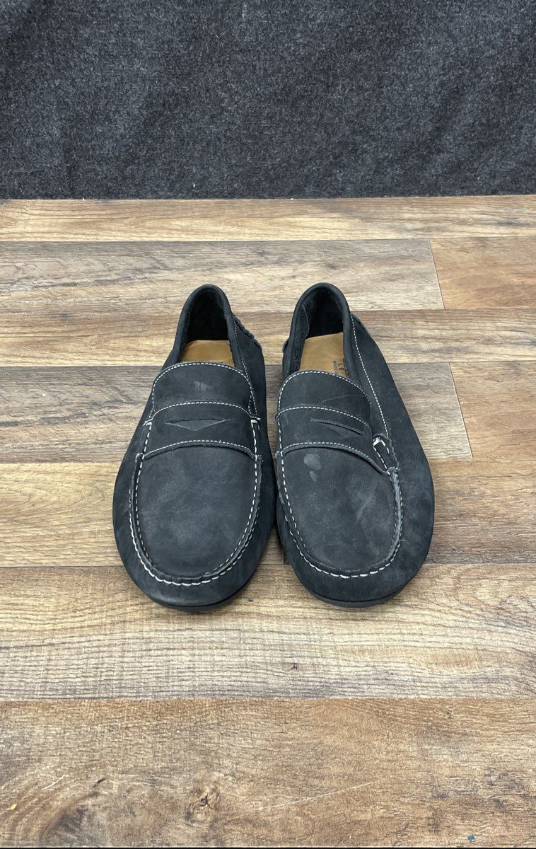 Giorgio Brutini Le Glove Black Leather Penny Loafer Driving Shoes Size 10