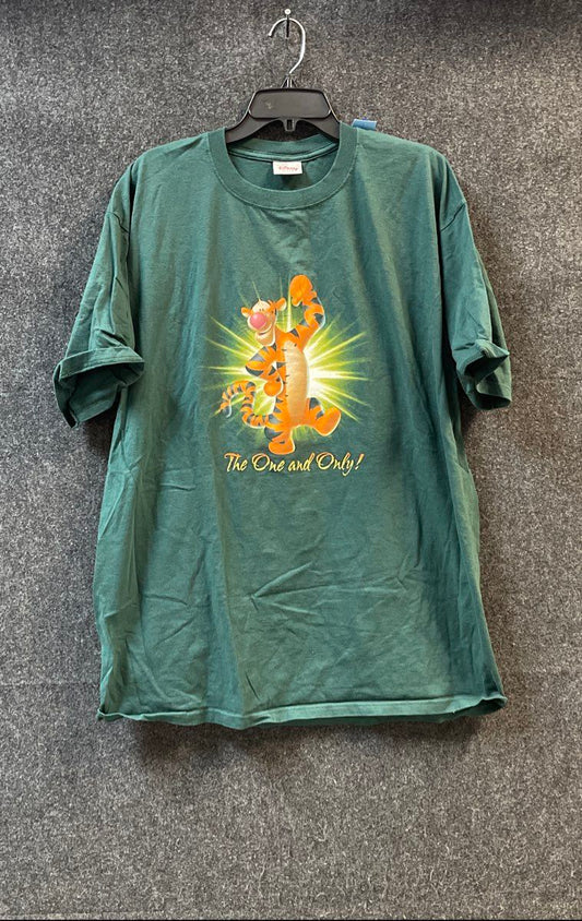 Vintage 90s Disney Store Tigger The One and Only Graphic T-Shirt Sz 2XL