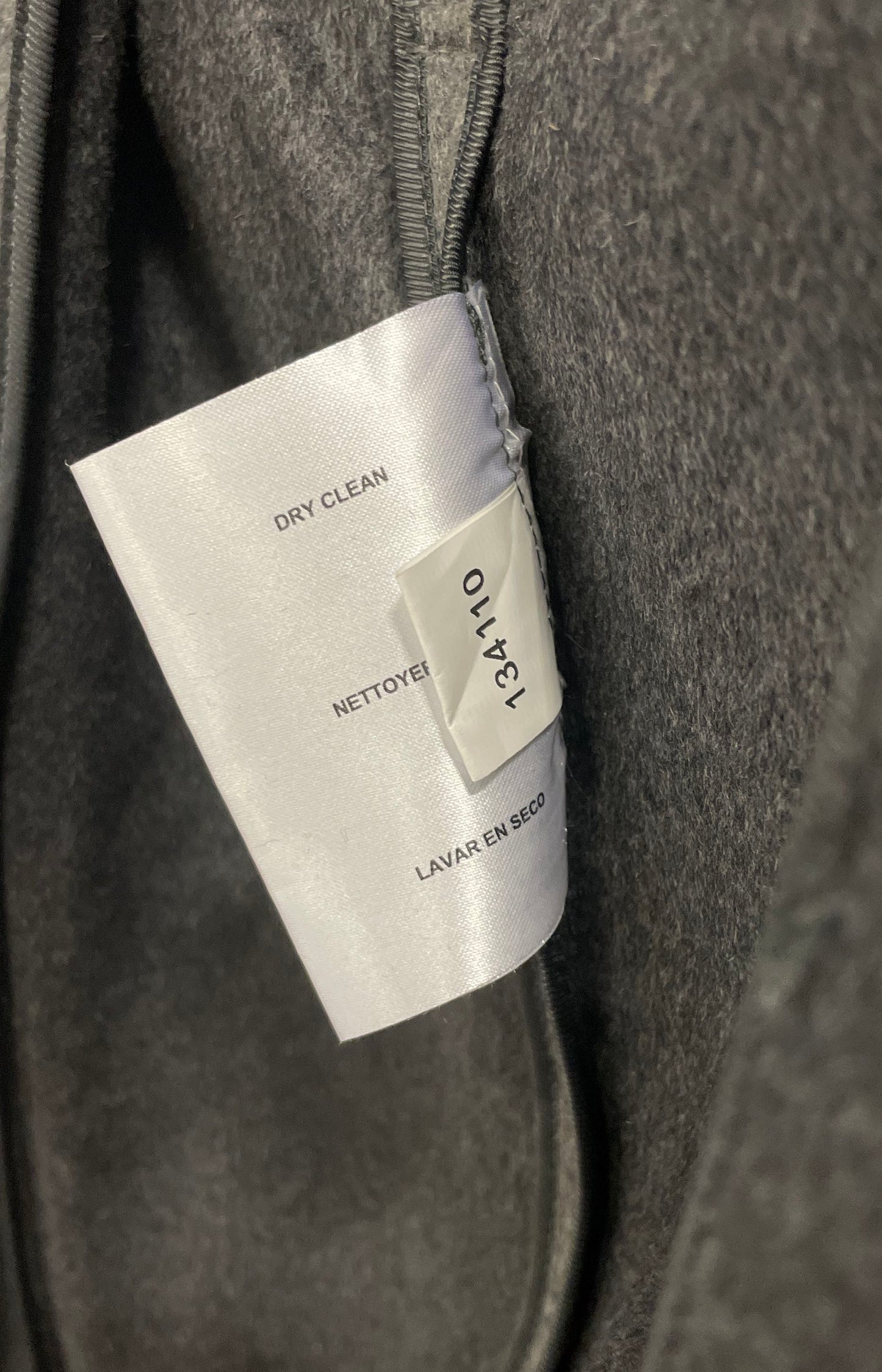 Michael Kors Women's Grey Wool Blend Wrap Drape Front Belted Trench Coat Sz XL