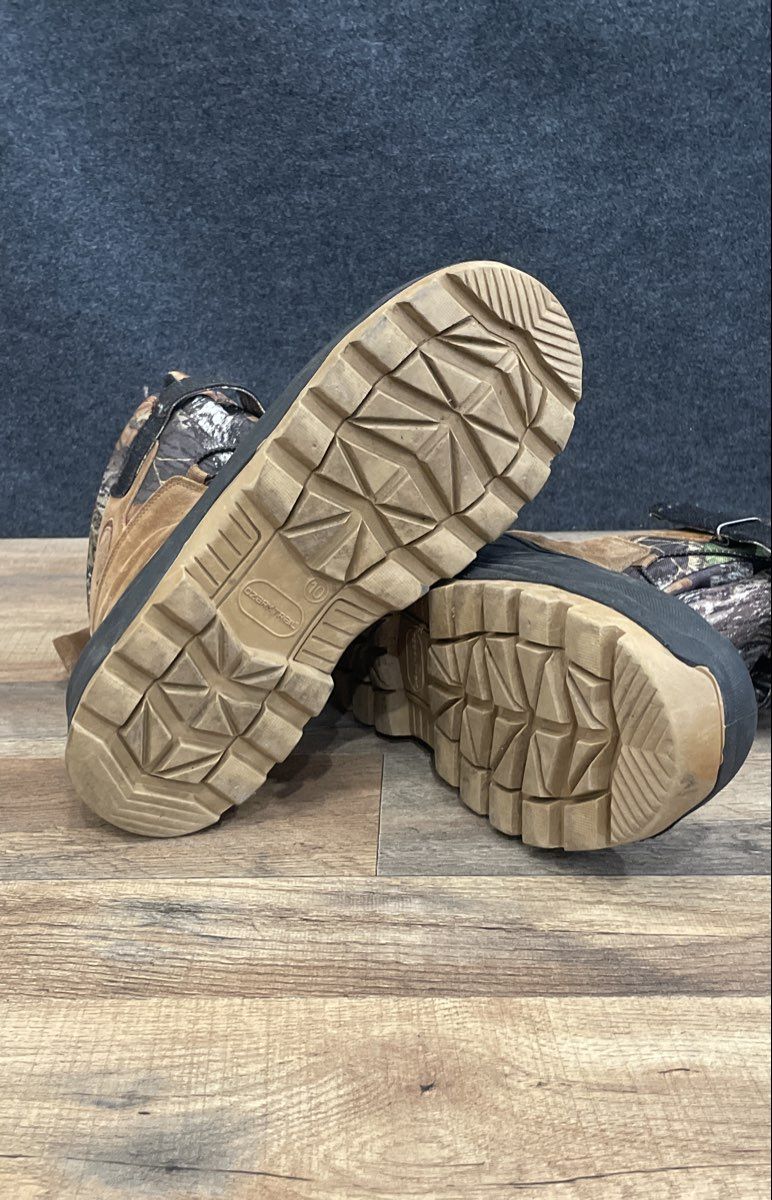Ozark Trail 200g Thinsulate Brown Camo Insulated Winter Boots Men's Size 10