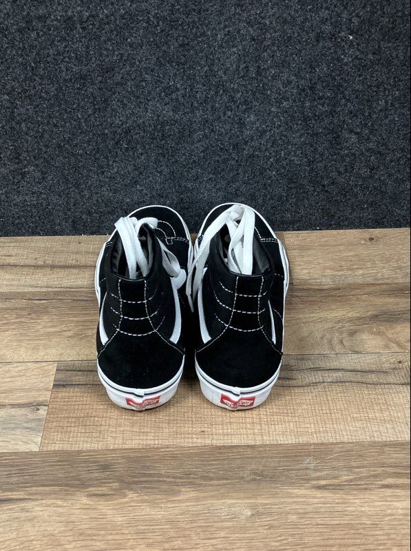 Vans Sk8-Hi Black White Classic High Top Sneakers Men's 7 Women's 8.5