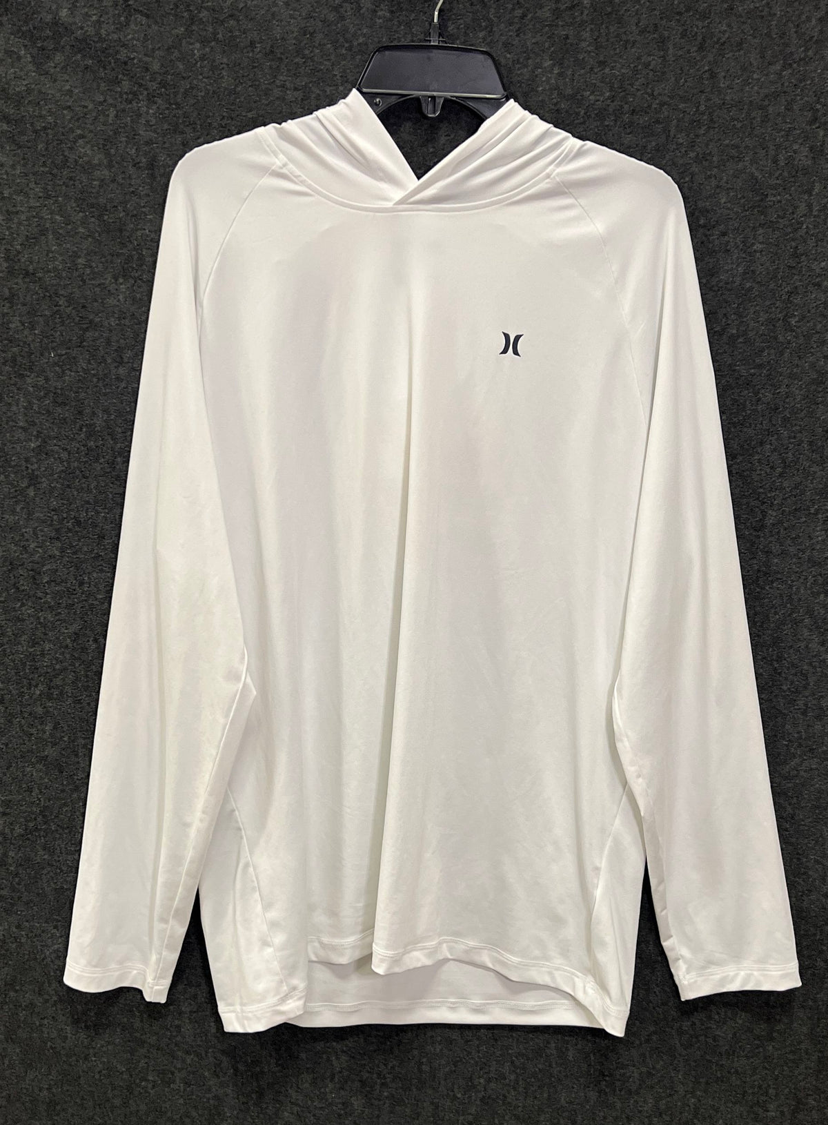 Hurley Men's White Long Sleeve Lightweight Activewear Sun Hoodie Sz XL