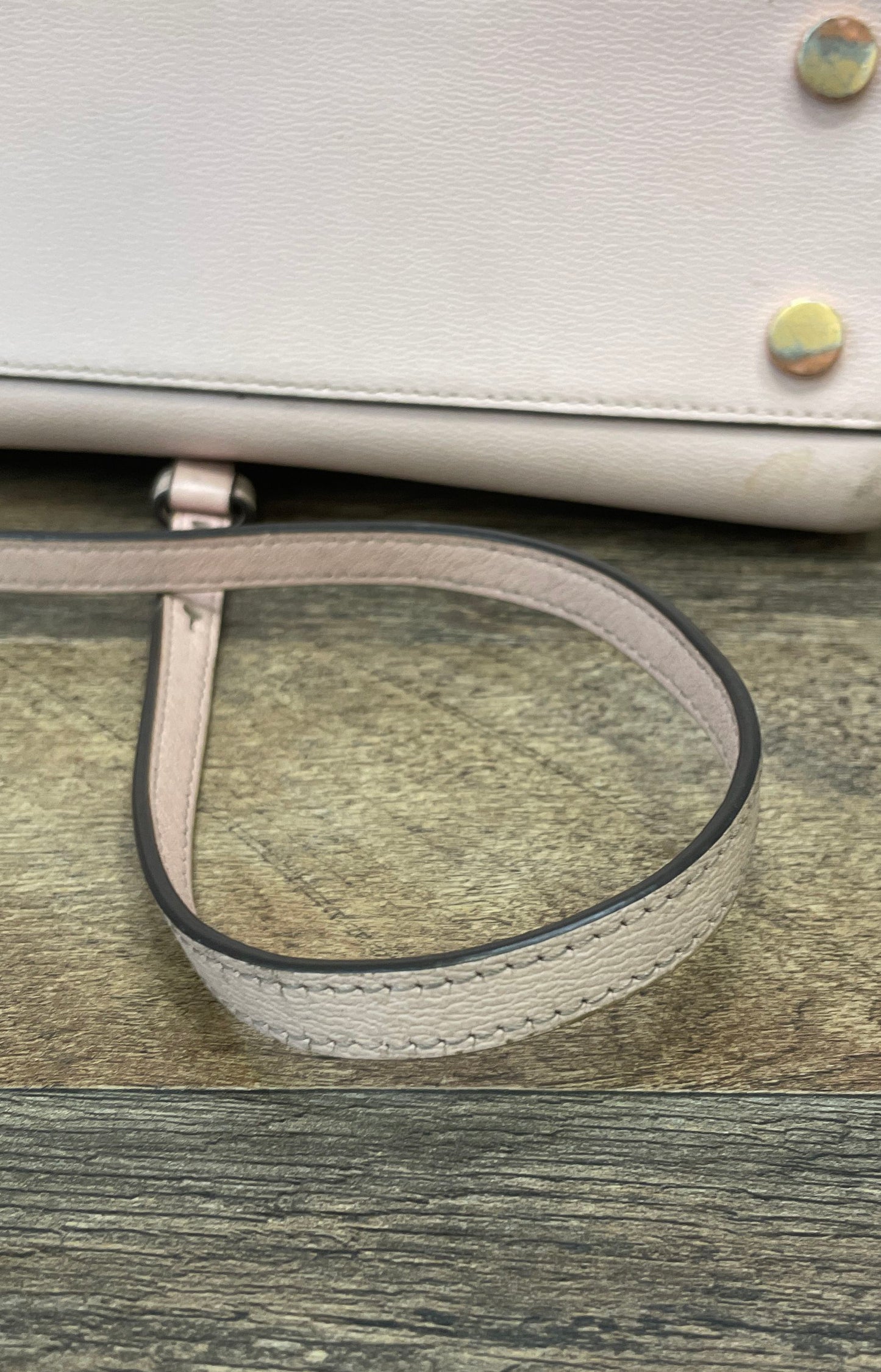 Kate Spade Pink Textured Leather Katy Medium Top Handle Crossbody Bag
