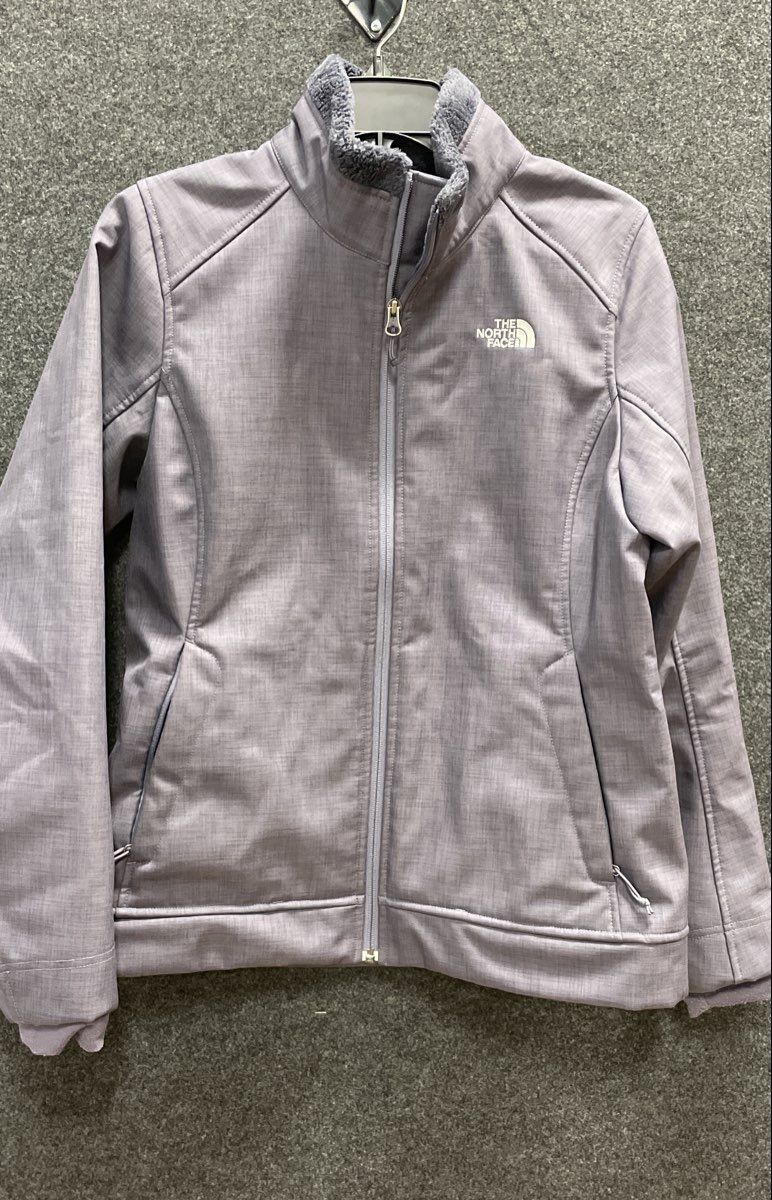 The North Face Women's Shelbe Raschel Softshell Jacket Purple Fleece Lined Sz M