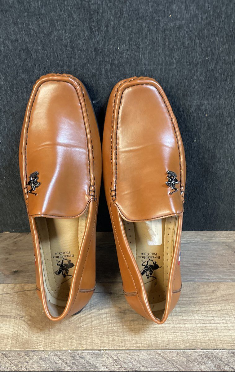 Beverly Hills Polo Club Columbus Brown Men's Casual Driving Loafers Size 10