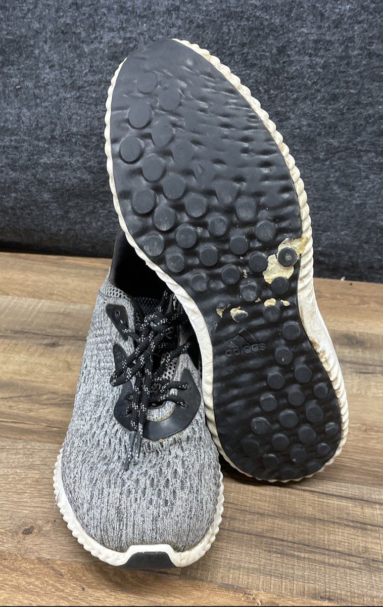 Adidas AlphaBounce EM Grey Black Running Shoes Men's Size 8.5