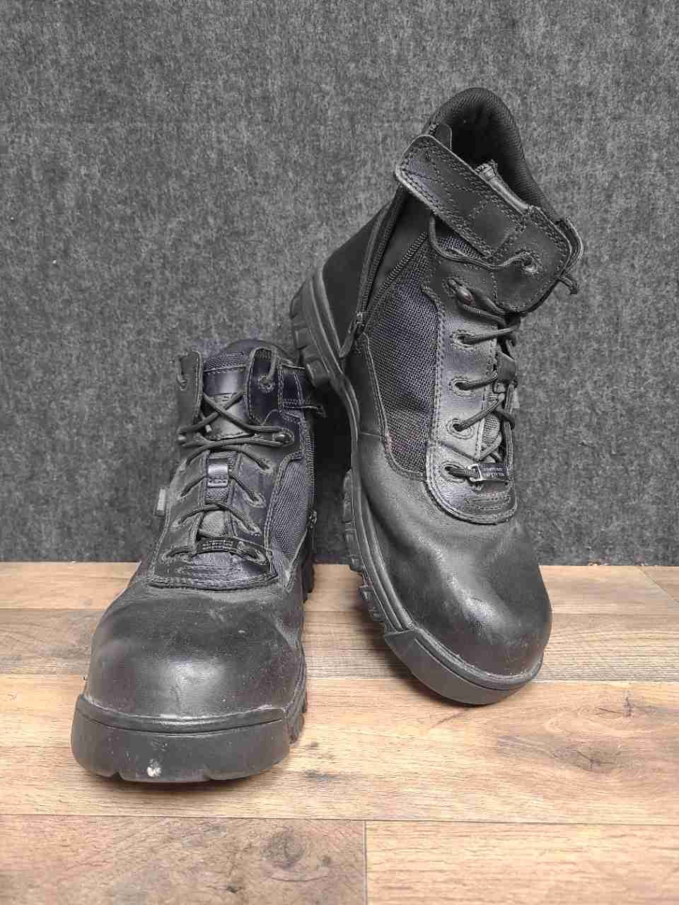 Bates GX-8 Composite Toe Side Zip Black Tactical Work Boots Size 14