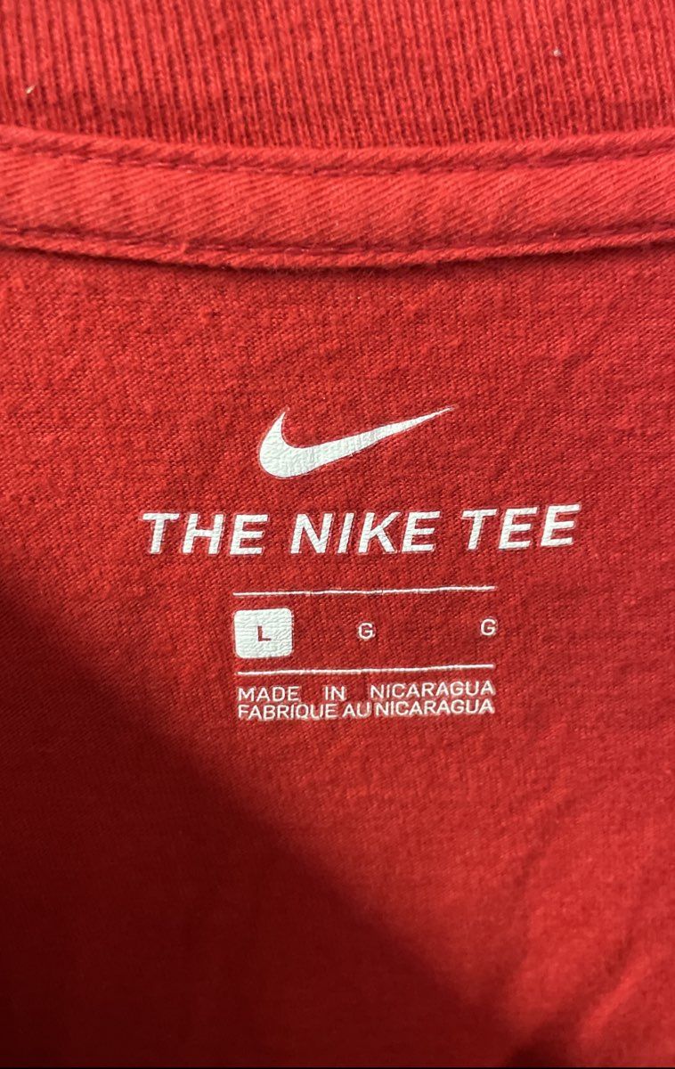 Nike Washington Nationals 2019 World Series Champions Red T-Shirt Sz L