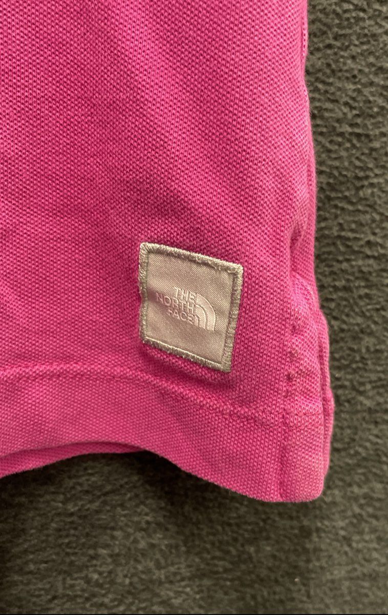The North Face Women's Pink Pima Cotton Stretch Short Sleeve Polo Shirt Sz M