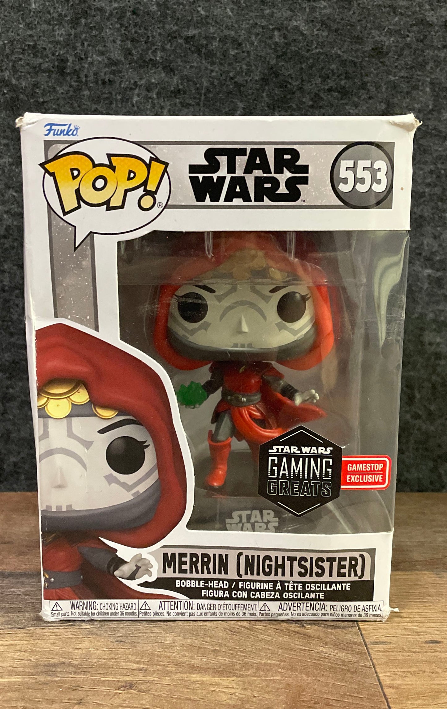 Funko Pop! Star Wars Gaming Greats Merrin Nightsister #553 GameStop Exclusive