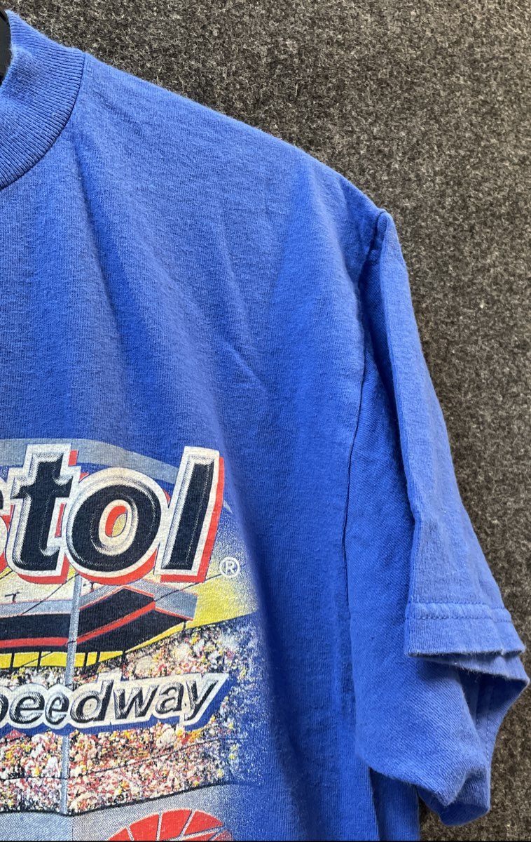 Vintage 1999 Bristol Motor Speedway Food City 500 T-Shirt Tultex Sz M