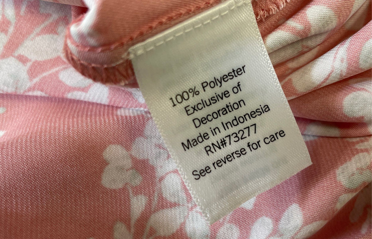 Lauren Conrad Women's Pink Floral Midi Dress Tie Details Flutter Sleeve Sz XL