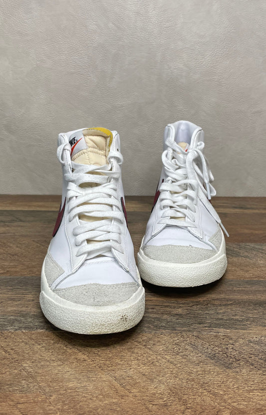 Nike Blazer Mid '77 Vintage White Team Red Men's Size 8.5 BQ6806-111