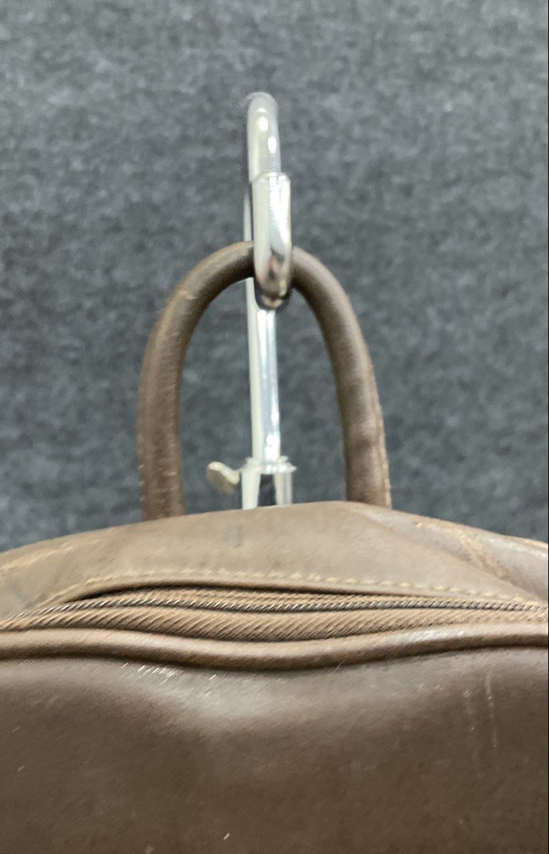 Vintage 90s Cherokee Brown Faux Leather Mini Backpack Multi-Pocket Rucksack