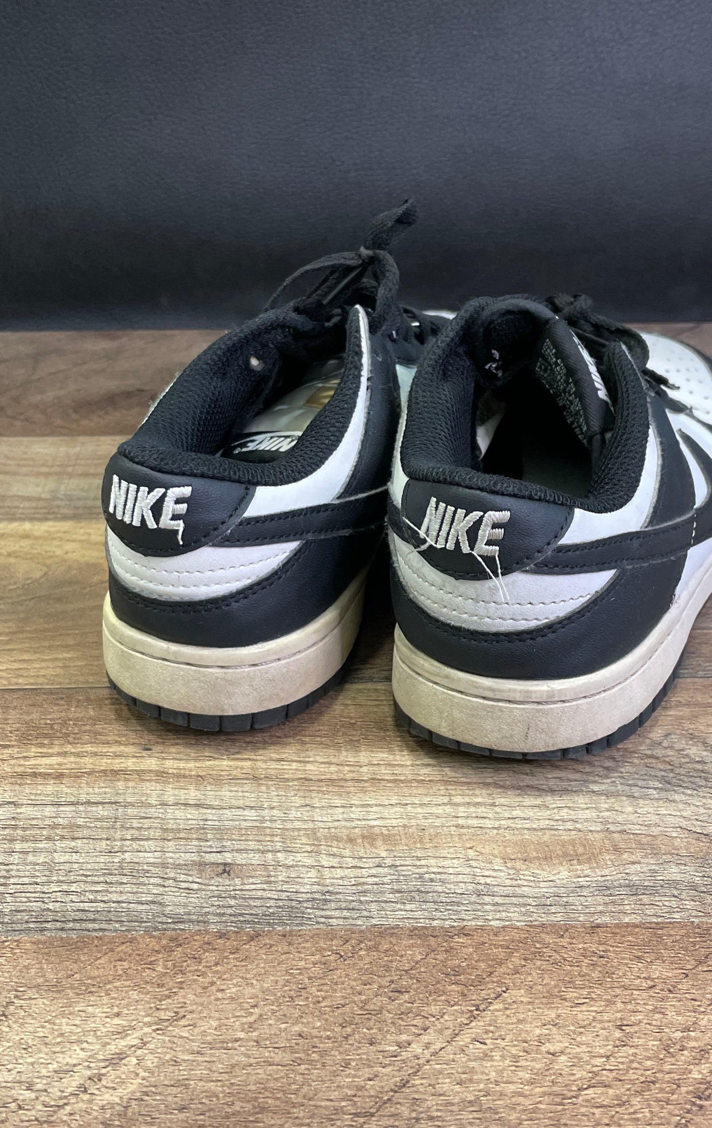 Nike Dunk Low Retro White Black Panda Sneakers Size 7