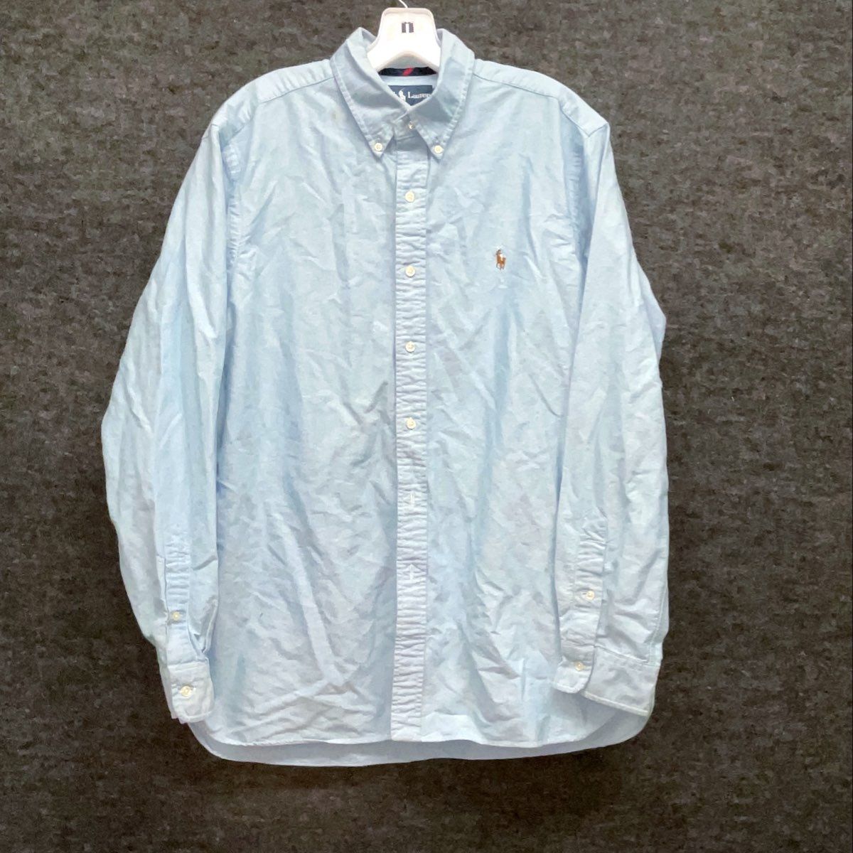Polo Ralph Lauren Men's Light Blue Classic Fit Oxford Button Up Shirt Sz L