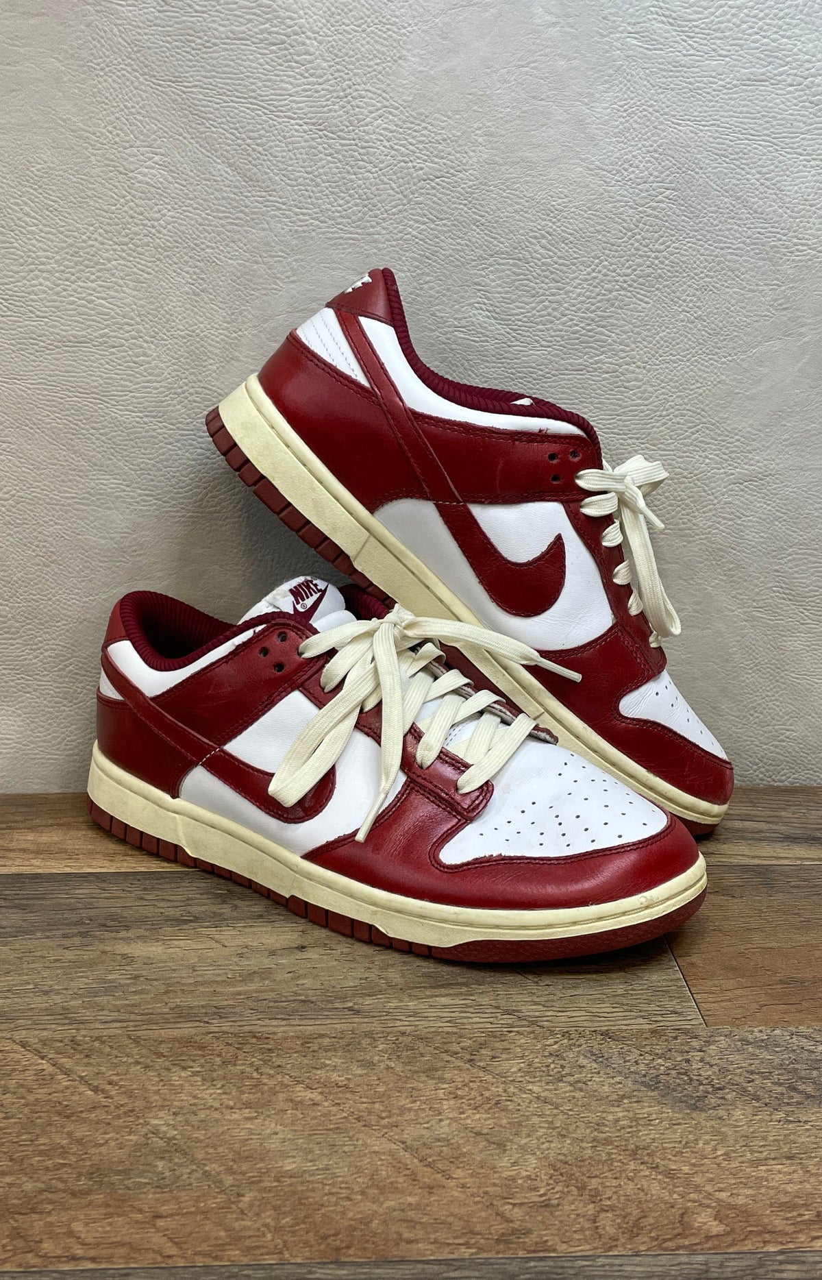 Nike Dunk Low Team Red Sail Women's Sneakers FJ4555-100 Size 9