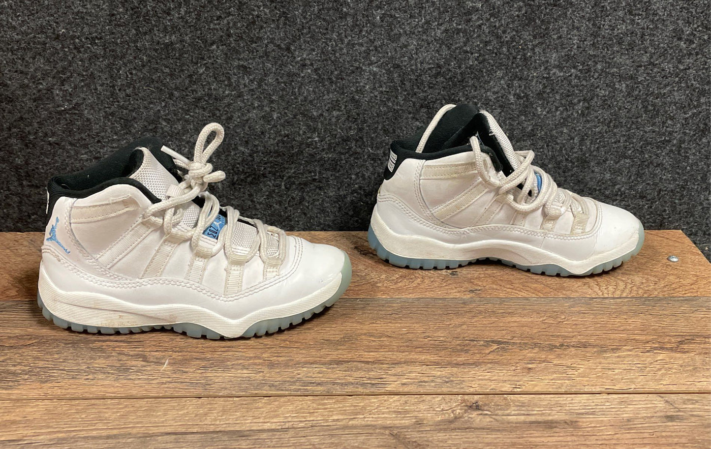 Nike Air Jordan 11 Retro Legend Blue White Kids Sneakers Size 12C