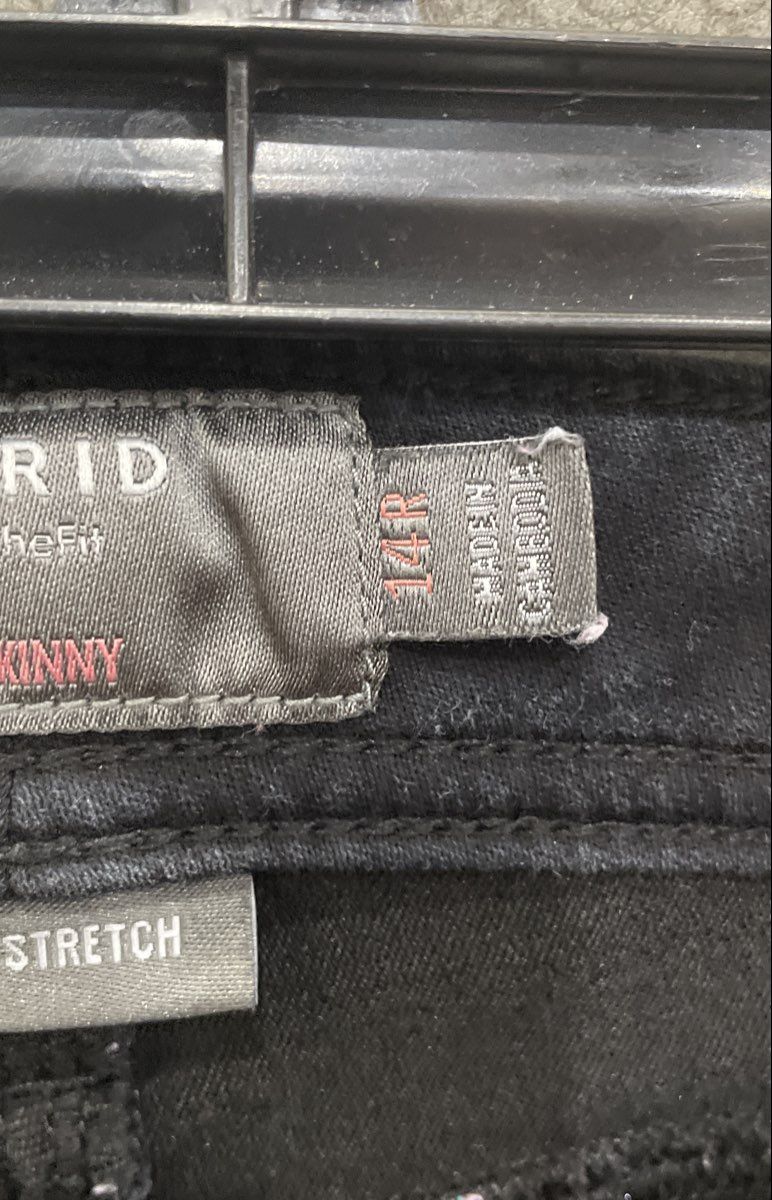 Torrid Women's Black Luxe Skinny Sateen Stretch Jeans Size 14R