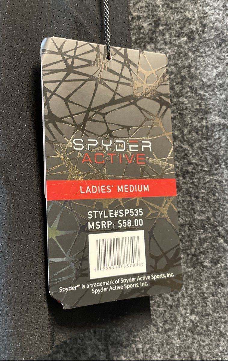 Spyder Active Women's Black Athletic Performance Skort Sz M NWT